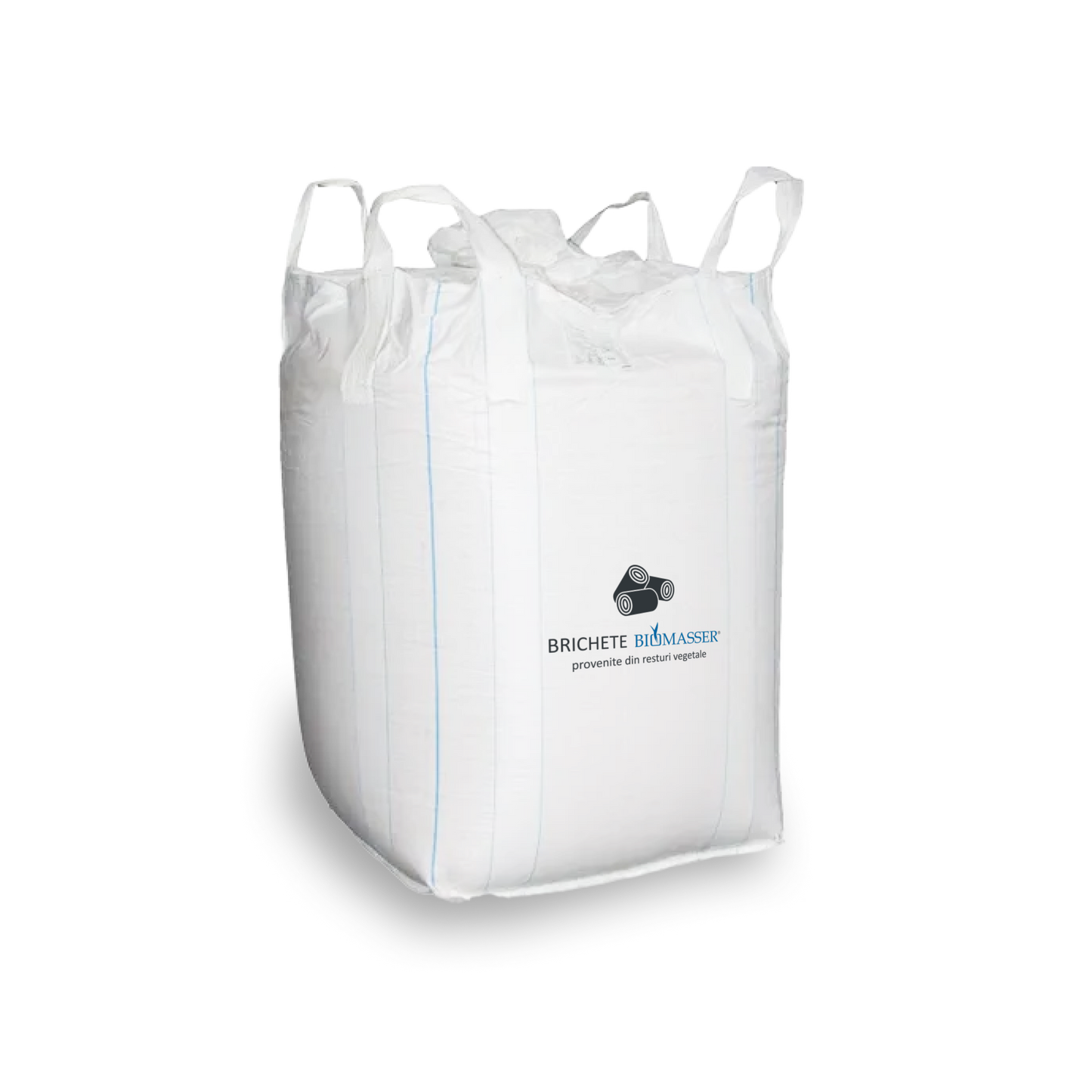 Brichete Bio BIOMASSER, Brichete paie, big bag side view
